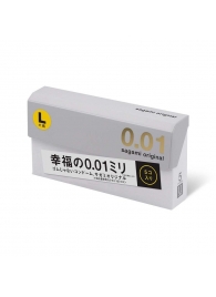 Презервативы Sagami Original 0.02 L-size увеличенного размера - 5 шт. - Sagami - купить с доставкой в Балаково