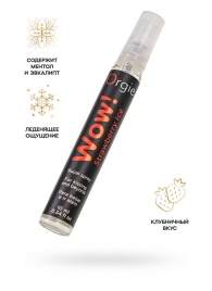 Оральный спрей ORGIE Wow! Strawberry Ice Blowjob Spray с охлаждающим и возбуждающим эффектом - 10 мл. - ORGIE - купить с доставкой в Балаково