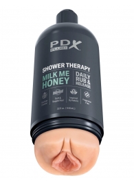 Телесный мастурбатор-вагина Shower Therapy Milk Me Honey - Pipedream - в Балаково купить с доставкой