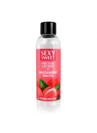 Массажное масло Sexy Sweet Nectar Lychee с феромонами и ароматом личи - 75 мл. - Биоритм - купить с доставкой в Балаково