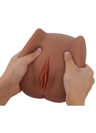 Мастурбатор Black Beauty - вагина и анус - S-HANDE - в Балаково купить с доставкой