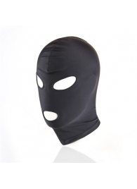 Черный текстильный шлем с прорезью для глаз и рта - Notabu - купить с доставкой в Балаково