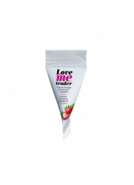 Съедобное согревающее массажное масло Love Me Tender Strawberry с ароматом клубники - 10 мл. - Love to Love - купить с доставкой в Балаково