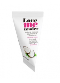 Съедобное согревающее массажное масло Love Me Tender Cocos с ароматом кокоса - 10 мл. - Love to Love - купить с доставкой в Балаково