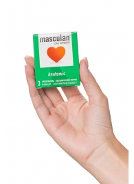 Презервативы анатомической формы Masculan Anatomic - 3 шт. - Masculan - купить с доставкой в Балаково