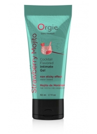 Съедобный интимный гель Orgie Lube Tube Cocktail Strawberry Mojito - 50 мл. - ORGIE - купить с доставкой в Балаково