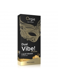 Съедобный гель Dual Vibe Pina Colada с эффектом вибрации и вкусом коктейля пина колада - 15 мл. - ORGIE - купить с доставкой в Балаково