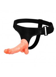 Реалистичный страпон на ремешках - 15,5 см. - Baile - купить с доставкой в Балаково