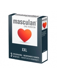 Презервативы увеличенного размера Masculan XXL - 3 шт. - Masculan - купить с доставкой в Балаково