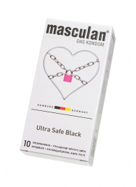 Ультрапрочные презервативы Masculan Ultra Safe Black - 10 шт. - Masculan - купить с доставкой в Балаково
