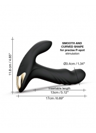 Черный вибромассажер простаты Multi P-Joy с 3 моторами - Dorcel - в Балаково купить с доставкой