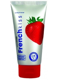 Съедобный лубрикант Frenchkiss с ароматом клубники - 75 мл. - Joy Division - купить с доставкой в Балаково