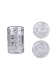 Прозрачный двусторонний мастурбатор Joy Cup - анус и рот - Erokay - в Балаково купить с доставкой