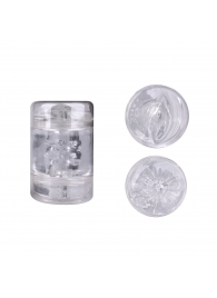 Прозрачный двусторонний мастурбатор Joy Cup - вагина и анус - Erokay - в Балаково купить с доставкой