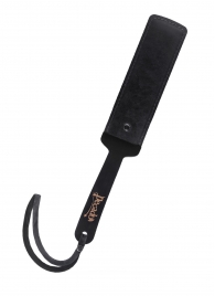 Черный кожаный пэддл - 37 см. - Pecado - купить с доставкой в Балаково