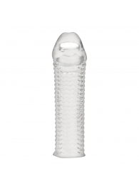 Текстурированная насадка на пенис Clear Textured Penis Enhancing Sleeve Extension - 16,5 см. - BlueLine - в Балаково купить с доставкой