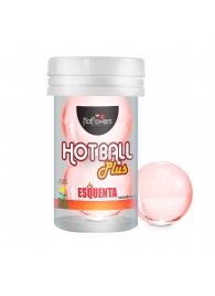 Лубрикант на масляной основе Hot Ball Plus с разогревающим эффектом (2 шарика по 3 гр.) - HotFlowers - купить с доставкой в Балаково