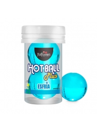 Лубрикант на масляной основе Hot Ball Plus с охлаждающим эффектом (2 шарика по 3 гр.) - HotFlowers - купить с доставкой в Балаково
