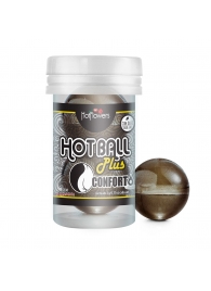 Анальный лубрикант на масляной основе Hot Ball Plus Conforto (2 шарика по 3 гр.) - HotFlowers - купить с доставкой в Балаково