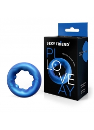 Синее эрекционное кольцо без вибрации - 1137 - в Балаково купить с доставкой