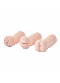 Набор из 3 мастурбаторов The Girl Next Door Tina - Dream Toys - в Балаково купить с доставкой