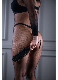 Кожаная шлепалка Sex Game с заклепками - 33 см. - БДСМ Арсенал - купить с доставкой в Балаково