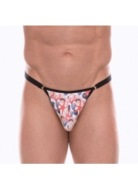 Мужские трусы-тонги с принтом в виде разноцветных ракушек - Don Moris купить с доставкой