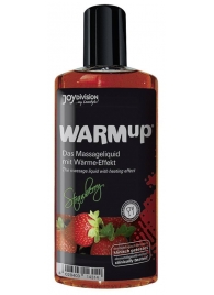Разогревающее масло WARMup Strawberry - 150 мл. - Joy Division - купить с доставкой в Балаково