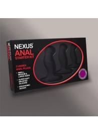 Набор из 3 массажеров простаты чёрного цвета NEXUS ANAL STARTER KIT - Nexus Range - в Балаково купить с доставкой