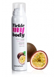 Массажная хрустящая пенка Tickle my body с ароматом маракуйи - 150 мл. - Love to Love - купить с доставкой в Балаково