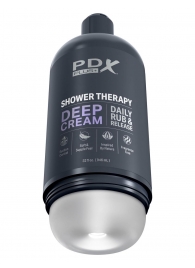 Мастурбатор в бутылке Shower Therapy Deep Cream - Pipedream - в Балаково купить с доставкой