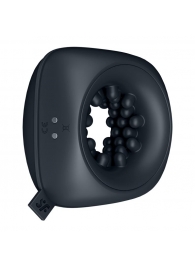 Черный мужской вибромассажер Ring Stroker - Satisfyer - в Балаково купить с доставкой