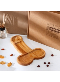 Деревянное блюдо для подачи в форме члена (32,5 х 20 х 1,7 см) - Сима-Ленд - купить с доставкой в Балаково