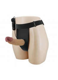 Полый вибрострапон на регулируемых трусиках Draven - 17,5 см. - Baile - купить с доставкой в Балаково