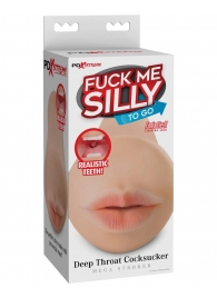 Телесный мастурбатор-ротик Deep Throat Cocksucker - Pipedream - в Балаково купить с доставкой