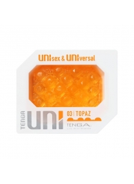 Оранжевый мастурбатор-стимулятор Tenga Uni Topaz - Tenga - в Балаково купить с доставкой