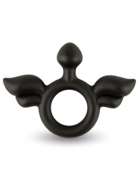 Черное эрекционное кольцо с крыльями Rooster Jeliel Angel - Velv or - в Балаково купить с доставкой