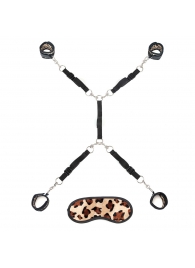 Леопардовая фиксация на матрас для рук и ног Classic Bedspreader - Lux Fetish - купить с доставкой в Балаково
