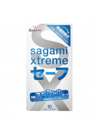 Презервативы Sagami Xtreme Ultrasafe с двойным количеством смазки - 10 шт. - Sagami - купить с доставкой в Балаково