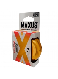 Презервативы анатомической формы Maxus Sensual - 3 шт. - Maxus - купить с доставкой в Балаково