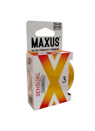 Презервативы анатомической формы Maxus Sensual - 3 шт. - Maxus - купить с доставкой в Балаково