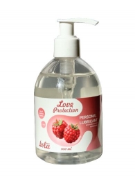 Лубрикант на водной основе Love Protection Raspberry с ароматом малины - 300 мл. - Lola Games - купить с доставкой в Балаково