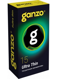 Прозрачные ультратонкие презервативы Ganzo Ultra thin - 15 шт. - Ganzo - купить с доставкой в Балаково