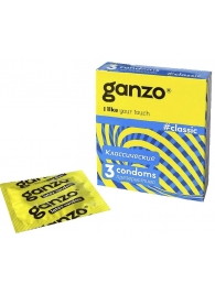 Классические презервативы с обильной смазкой Ganzo Classic - 3 шт. - Ganzo - купить с доставкой в Балаково
