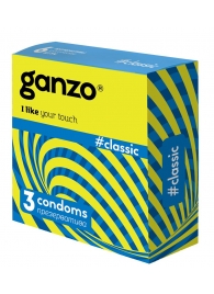 Классические презервативы с обильной смазкой Ganzo Classic - 3 шт. - Ganzo - купить с доставкой в Балаково