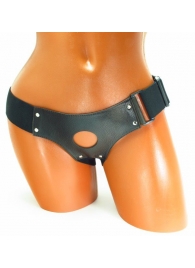 Трусики для страпона коричневого цвета - БДСМ Арсенал - купить с доставкой в Балаково