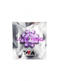 Мягкая фиолетовая гелевая насадка - Toyfa Basic - в Балаково купить с доставкой