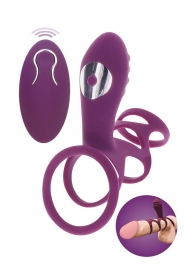 Фиолетовая эрекционная вибронасадка Halo Halo C-Ring Sleeve - Toy Joy - в Балаково купить с доставкой