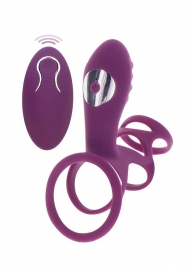 Фиолетовая эрекционная вибронасадка Halo Halo C-Ring Sleeve - Toy Joy - в Балаково купить с доставкой