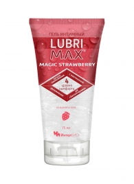 Интимный гель-смазка на водной основе Lubrimax Magic Strawberry - 75 мл. - ИнтелБИО - купить с доставкой в Балаково